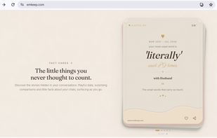Fact cards surface playful stats about your chats, like your most-used word or emoji.