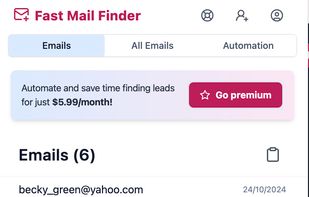 Email Extractor Chrome Extension | fastmailfinder.com