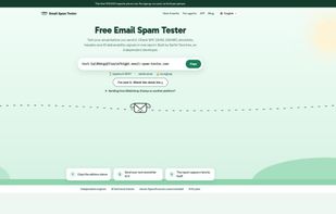 The home page: one disposable address, no signup.