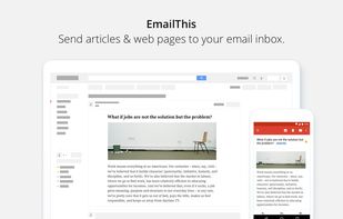Save web pages to your email.
