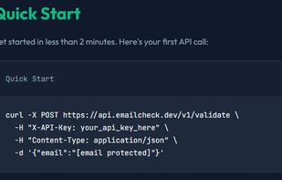 EmailCheckDev screenshot 1