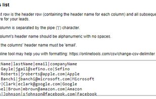 Input your lead list and/or emails