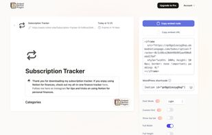 Embed screenshot