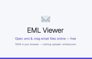 EML Tool screenshot 1