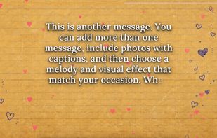 A text slide of a card on desktop
