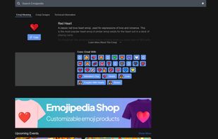 An example of the "Emoji Meaning" tab on a page of an emoji.