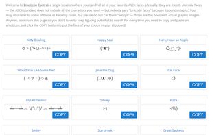Emoticon Central screenshot 1