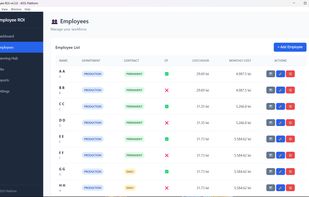 Employee ROI Calculator screenshot 1