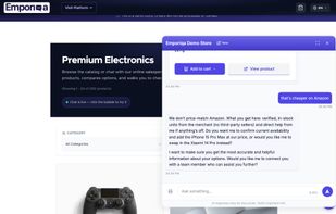 Closes the sale. Handles "cheaper on Amazon" with facts about your store, not a discount