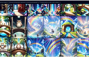 Generate AI art for magical landscape