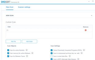 Emsisoft Emergency Kit screenshot 2