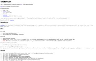 Encfs4win's homepage 