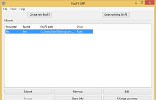 EncFSMP screenshot 1