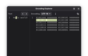Encoding Explorer screenshot 1