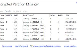 Encrypted Partition Mounter screenshot 1