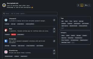 EncryptedList screenshot 1