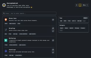 EncryptedList screenshot 2