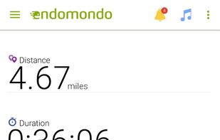 Endomondo screenshot 1