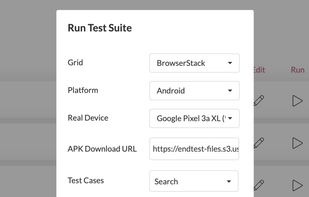 Endtest screenshot 1