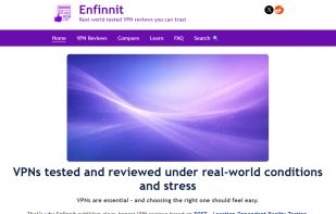 Enfinnit Homepage - VPN Reviews, Testing & Comparisons