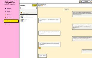 A one-to-one chat opens when a connection request is accepted.
