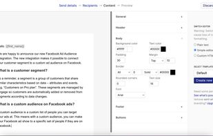 Send personalized campaigns to customer segments