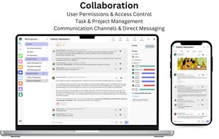 ?Organize all communication, projects, initiatives and departments into their own workspaces and tasks.
Automate team members together so they can collaborate, share information and assign tasks effectively on a day to day basis.