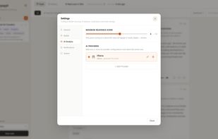 Connect your AI provider, Reddit credentials, and preferences