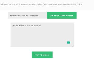 Internationa Phonetics Alphabet (IPA) to text app