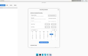 "Advanced PVR Recording Scheduler allowing users to plan and automate live TV recordings."