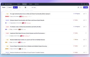 Backlog Tasks List