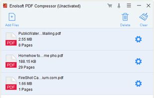 Enolsoft PDF Compressor screenshot 1