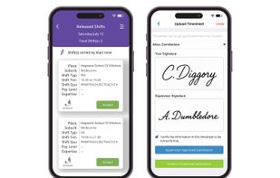 Our industry-leading mobile app for members - the Entire OnHire Workforce App.