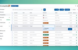 EnvelopeBudget screenshot 1