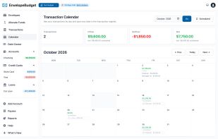 Repeating transactions calendar