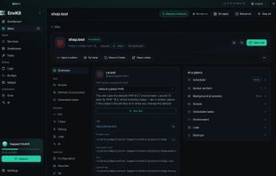 Site overview with its own .test HTTPS domain