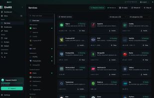 Services: install and run PHP, MySQL, PostgreSQL, Redis, MongoDB and more
