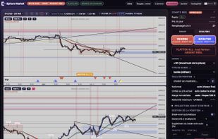 Ephore Market trading terminal. Screenshot from the official website, with account balances hidden.