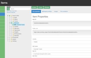 Simplified item editor, drag and drop category manager, infinite subcategories 