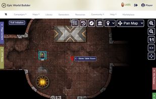Virtual tabletop in action—a clean, intuitive space where you can run sessions online, move tokens, explore maps, and manage encounters. The dynamic lighting, grid-based maps, and easy-to-use tools give you everything you need to play with friends right in your browser. If you like what you see, you can jump in and start using almost all of these features for free.