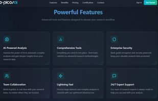 E-PICOS AI delivers powerful, AI-driven research tools designed to streamline complex statistical workflows. From advanced analysis and comprehensive research methodologies to enterprise-grade security, real-time collaboration, and lightning-fast processing, E-PICOS provides everything researchers need in one secure, intelligent platform — backed by 24/7 expert support.