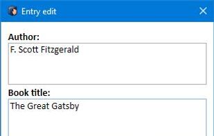 The edit dialog window allows you to correct the title, author, and series if there are any mistakes.