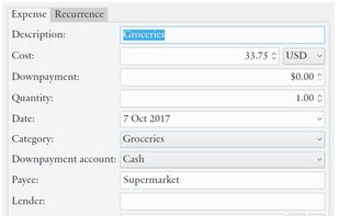 Eqonomize! screenshot 1