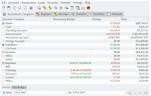Eqonomize! screenshot 1