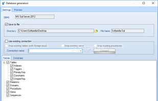 Generate DDL scripte