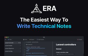 ERA - The Easiest Way To Write Technical Notes