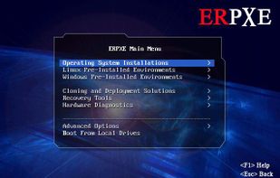 ERPXE screenshot 3