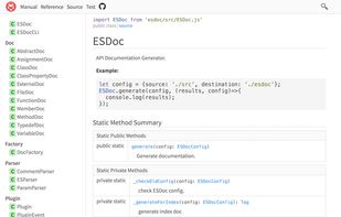 ESDoc screenshot 1