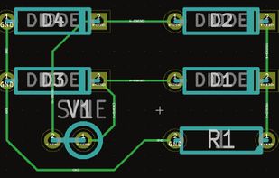 eSim provides the feature to create PCB layout of circuit schematic using cvpcb package of Kicad. It also supports multiple hierarchical layers of printed circuit design.