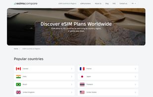 EsimsCompare screenshot 2